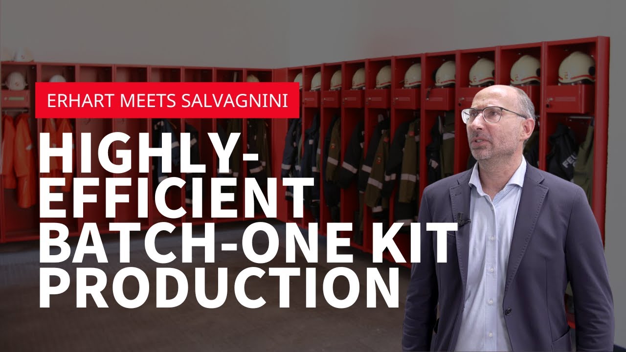 Erhart meets Salvagnini: S4+P4 line for the fire fighting equipment industry