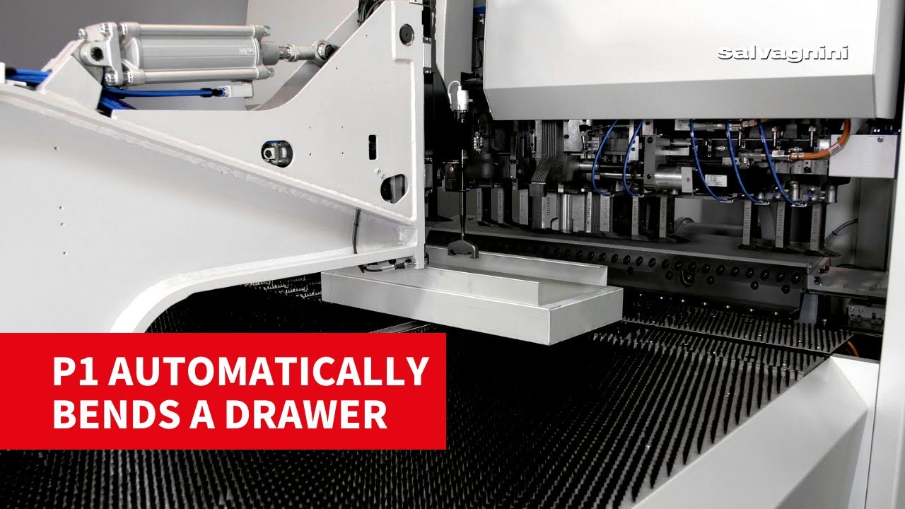 Salvagnini panel bender: automatic bending of a drawer