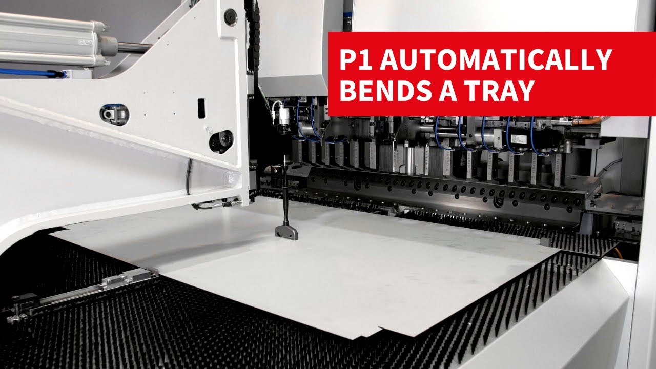 Salvagnini panel bender: automatic bending of a tray