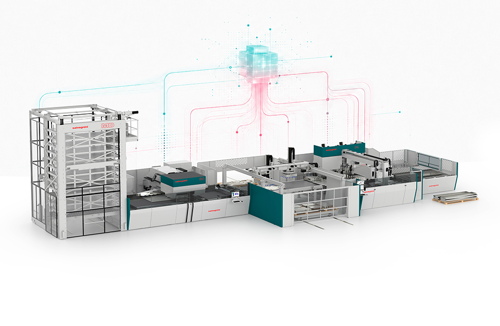 Sheet metal FMS - FSL S4+P4 Salvagnini at EuroBLECH Sheet metal FMS - FSL S4+P4 Salvagnini at EuroBLECH