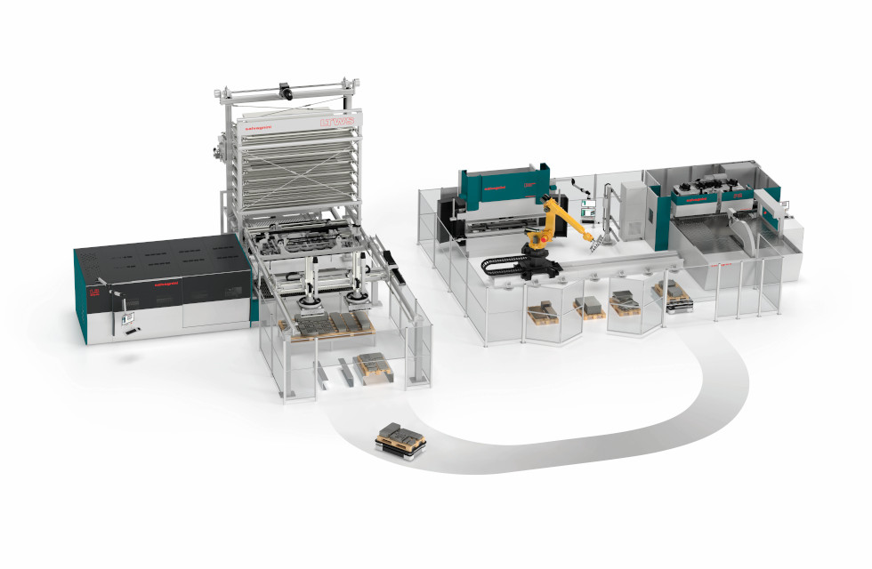 Sheet metal FMS - FSJ Salvagnini at EuroBLECH Sheet metal FMS - FSJ Salvagnini at EuroBLECH